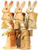 (5) VINTAGE EASTER BUNNY CANDY CONTAINERS