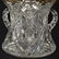 MASSIVE THREE HANDLED LOVING CUP - 10 1/2" X 10 1/2" - 2