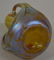 5 1/2" X 4 1/2" SIGNED LOETZ AUSTRIA ART GLASS THREE - 3