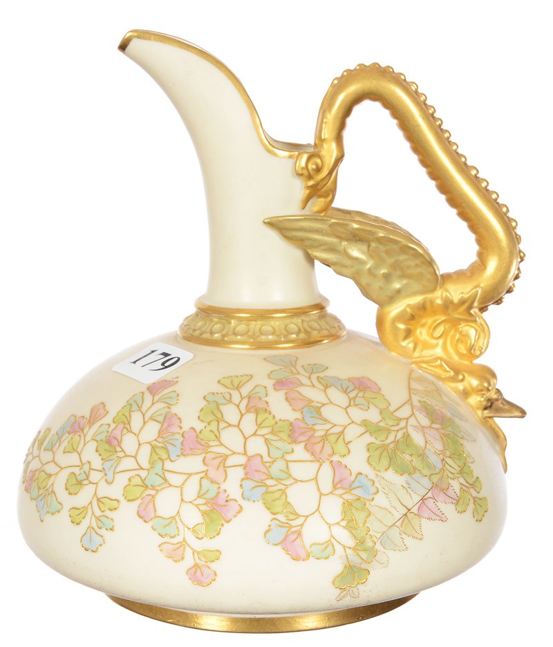 6" X 5" ROYAL WORCESTER #1048 HANDLED EWER (1 of 4)