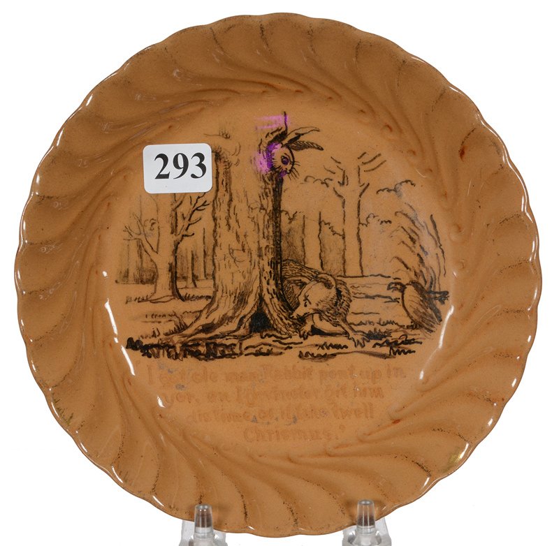 RARE 6 1/2" MARKED ROOKWOOD ART POTTERY CHILD'S DISH (1 of 3)