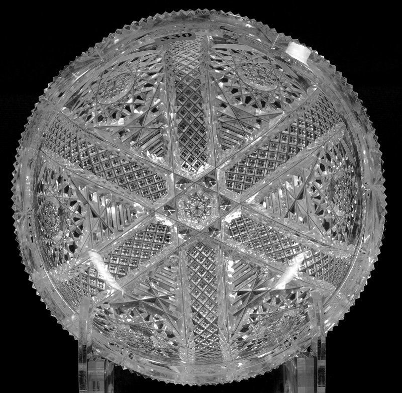 3 1/2" X 8" SIGNED HAWKES AMERICAN BRILLIANT CUT GLASS (1 of 3)