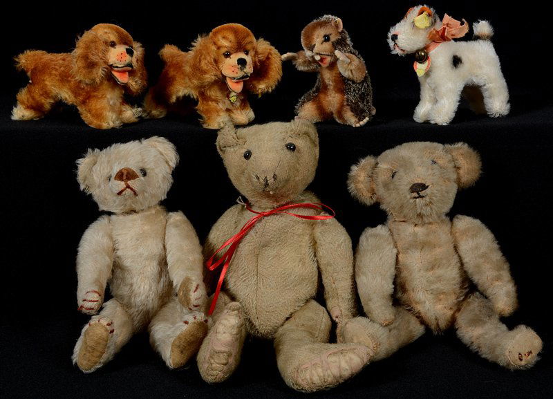 (7) STEIFF AND SIMILAR BEARS AND ANIMALS (1 of 4)