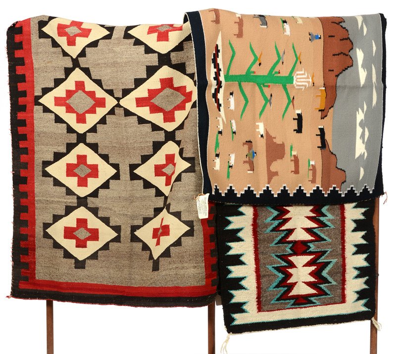 (3) NATIVE AMERICAN RUGS (1 of 5)