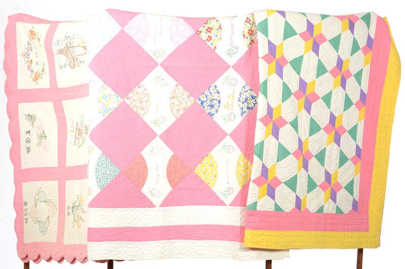 (3) AMERICAN HAND STITCHED QUILTS (1 of 4)