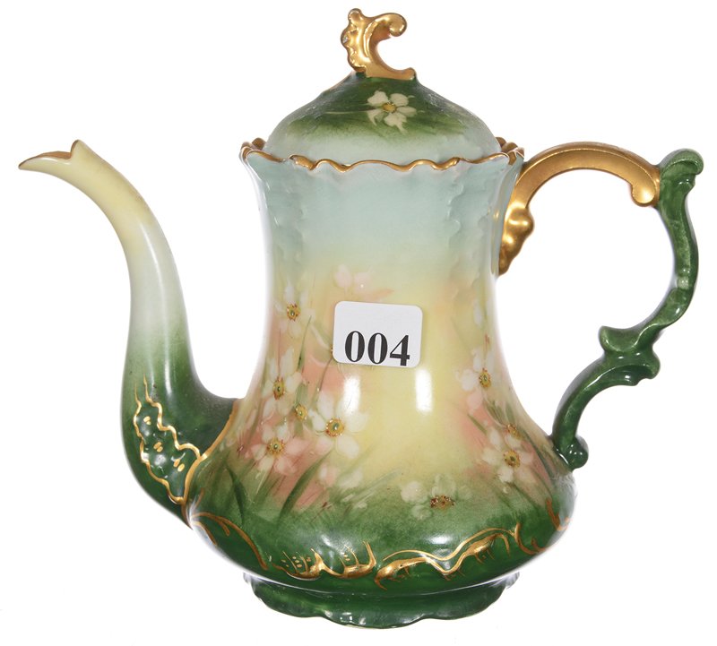 6 1/2" X 7" LIMOGES TEA POT (1 of 4)