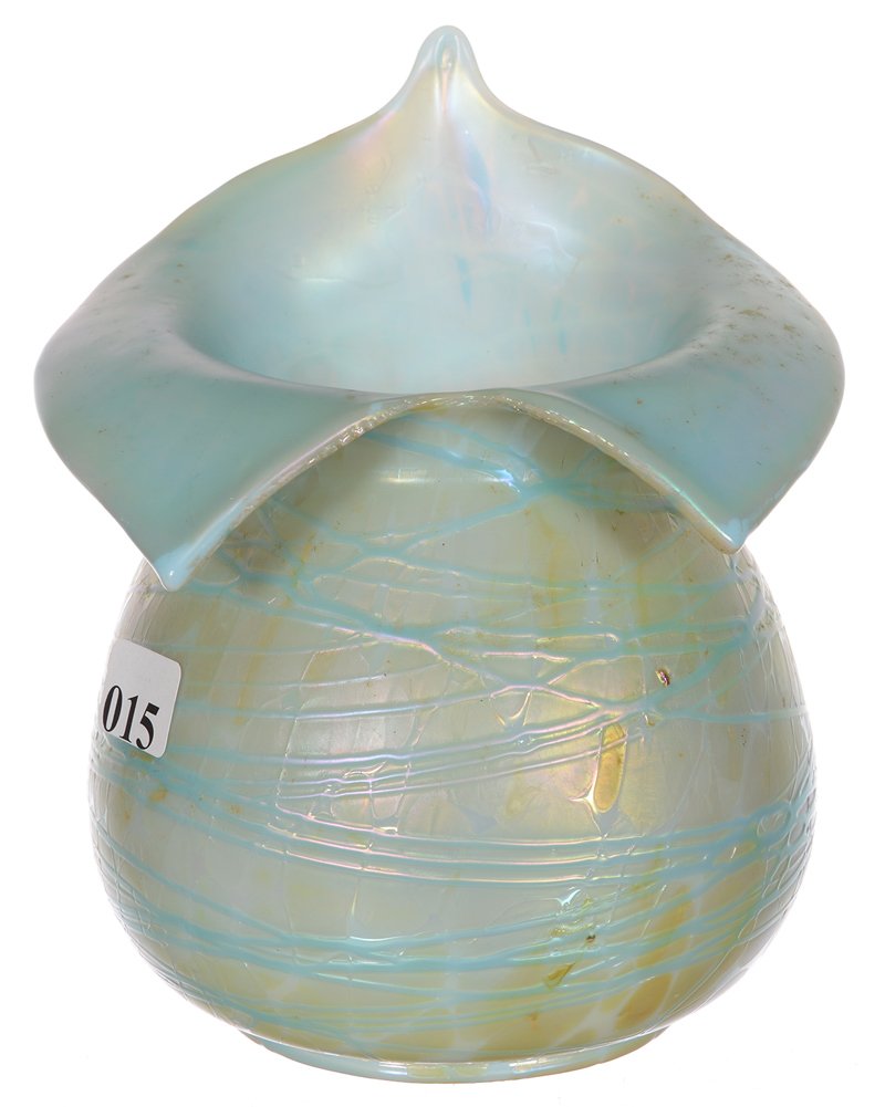 6 3/4" SIGNED LOETZ AUSTRIA JACK IN PULPIT ART GLASS (1 of 4)