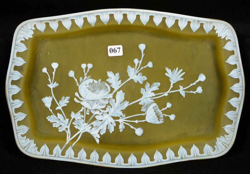 14" X 9 1/4" SIGNED "THOMAS WEBB & SONS CAMEO" ENGLISH (1 of 4)