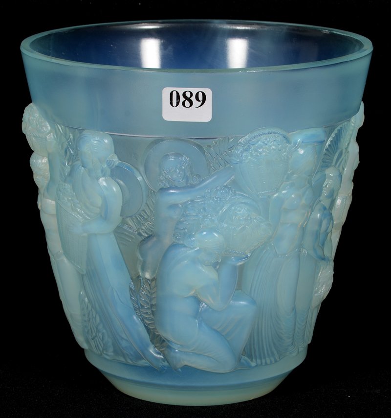 6 3/4" X 6 3/4" SIGNED SABINO OPALESCENT ART GLASS VASE (1 of 5)