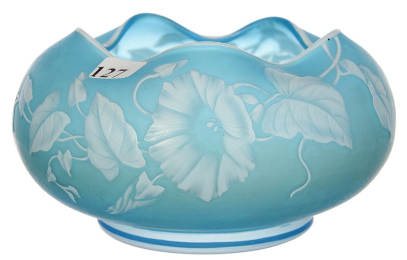 3 3/4" X 7" SIGNED "THOMAS WEBB & SONS GEM CAMEO" ART (1 of 4)