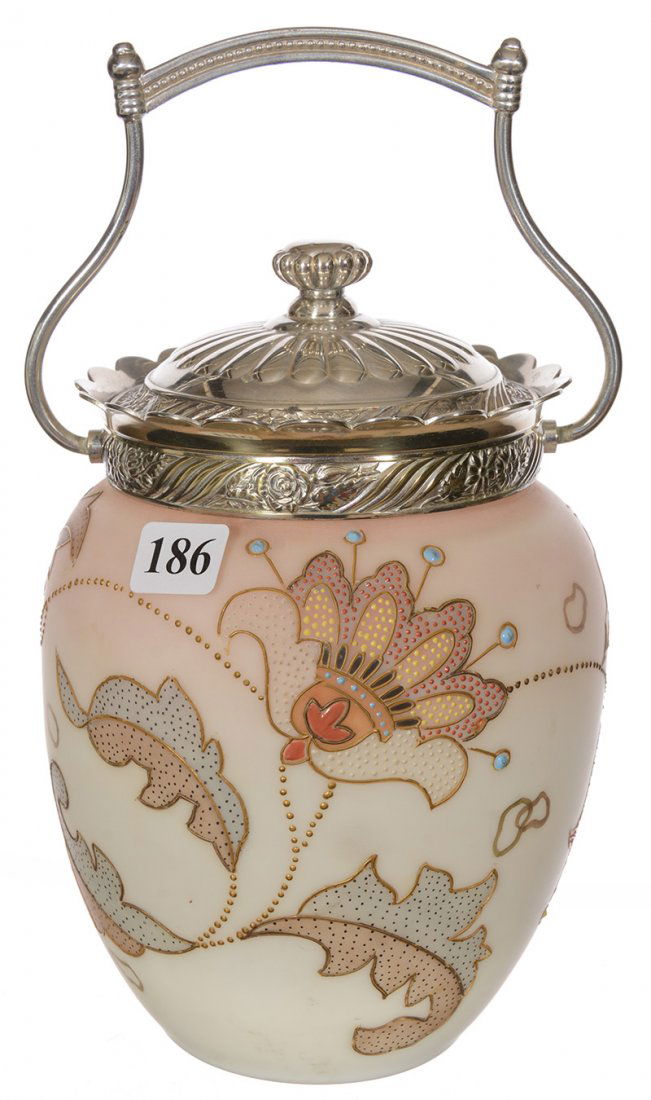 7 1/2" UNMARKED MT. WASHINGTON BISCUIT JAR (1 of 3)