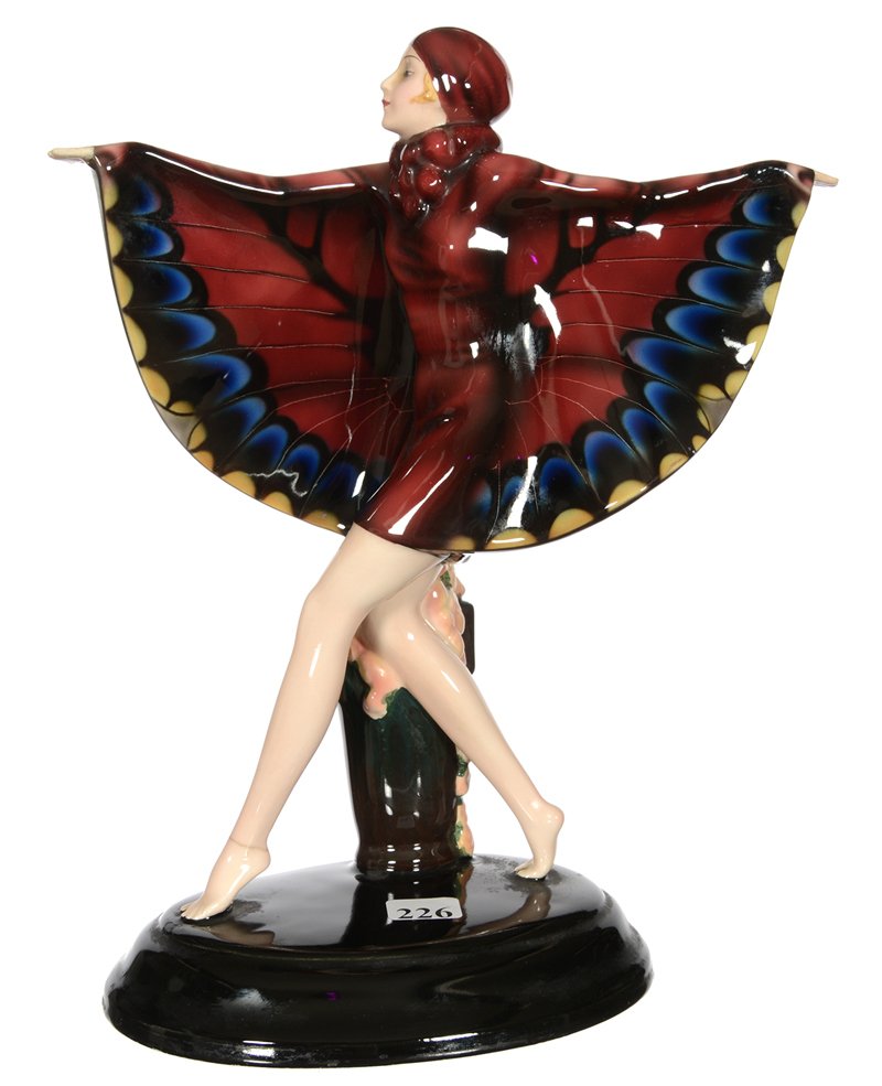 11 1/2" AUSTRIAN PORCELAIN FIGURE (1 of 3)