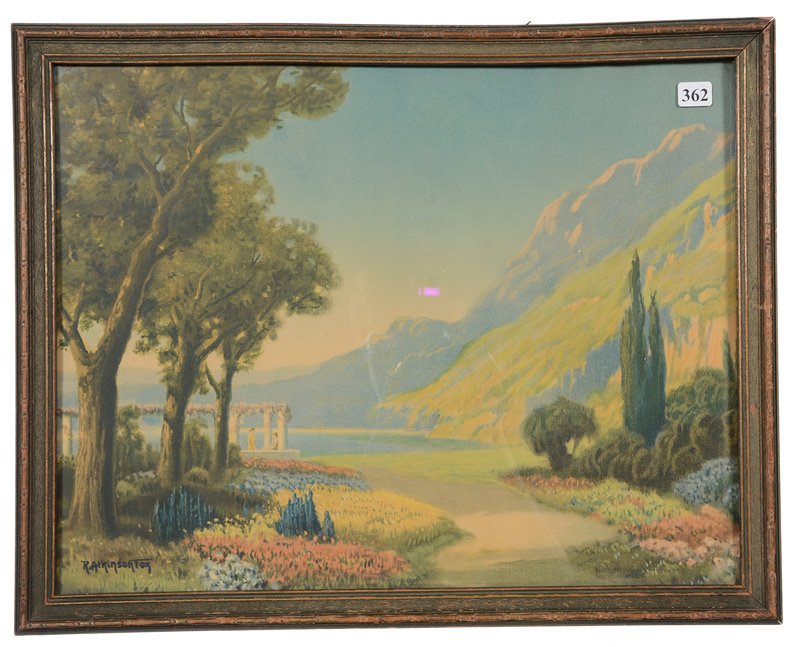 15 1/2" X 19 1/2" ATKINSON FOX FRAMED LITHOGRAPH (1 of 2)