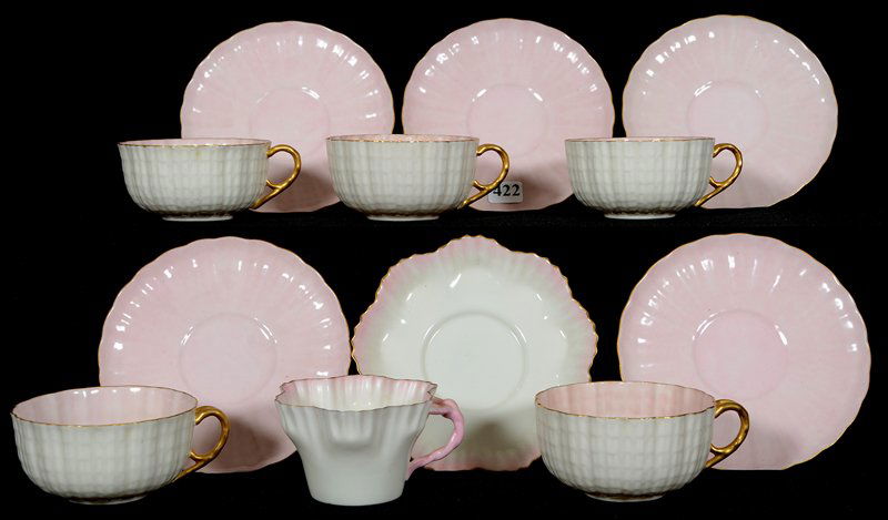 (6) BELLEEK CUPS AND SAUCERS (1 of 3)