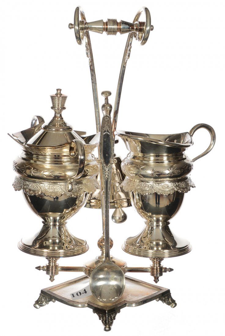 12" X 8" SILVERPLATE VICTORIAN SET (1 of 6)