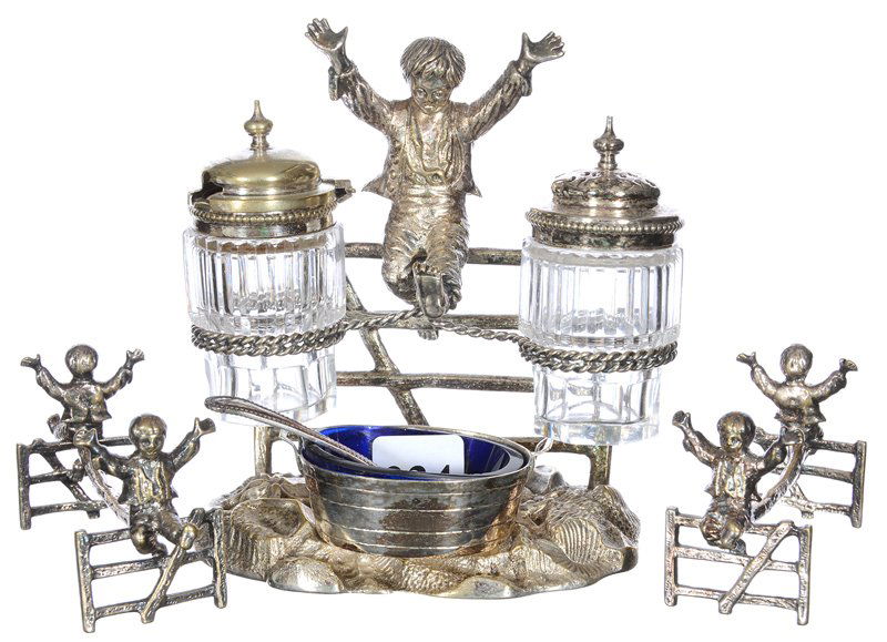 (3)  SILVERPLATE FIGURAL BREAKFAST ITEMS (1 of 5)