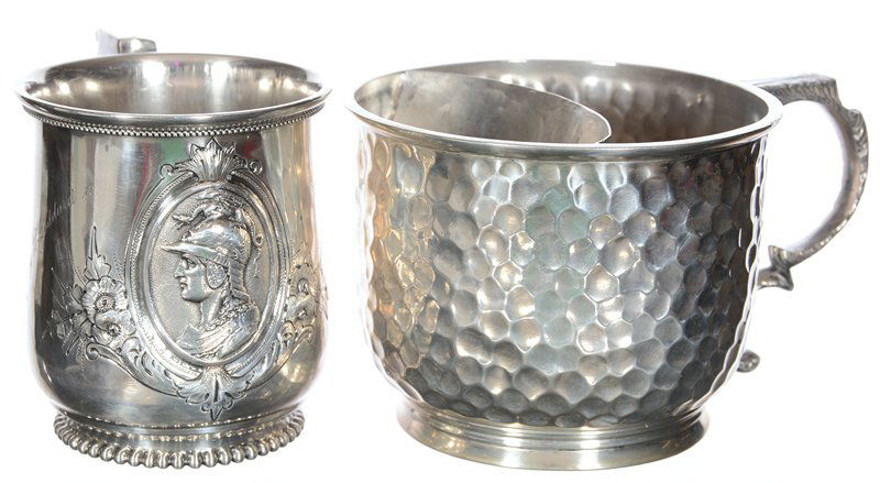 (2) STERLING AND COIN SILVER MUGS (1 of 3)