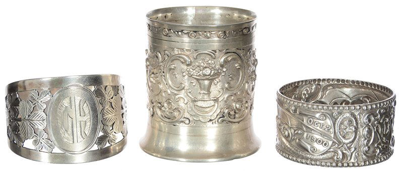 (3) STERLING AND COIN SILVER TABLE ITEMS (1 of 3)