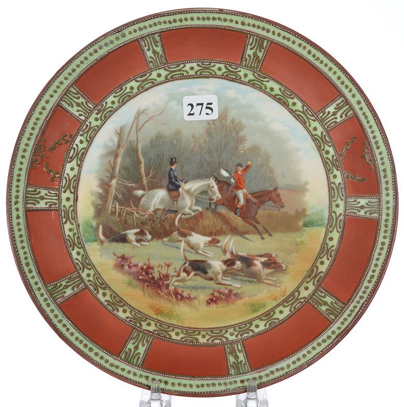 9 1/2" NIPPON (BLUE MAPLE LEAF MARK) ROUND CHARGER (1 of 4)