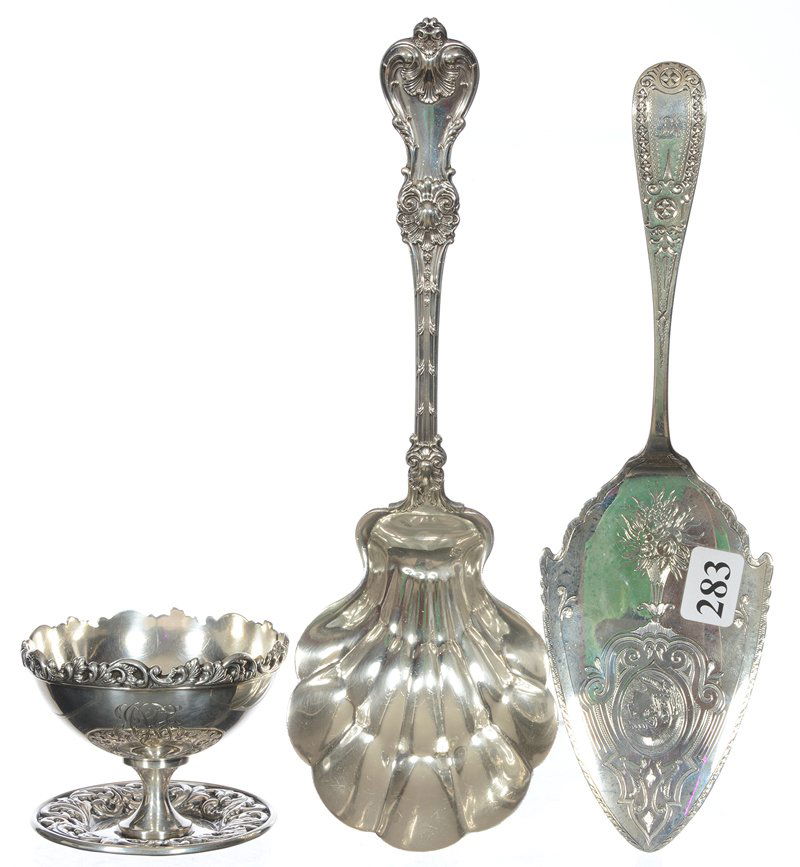 (3) MARKED STERLING SERVING PIECES (1 of 6)