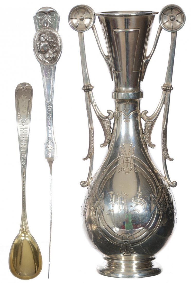 (3) MARKED "TLK" (KREIDER) COIN SILVER ITEMS (1 of 5)