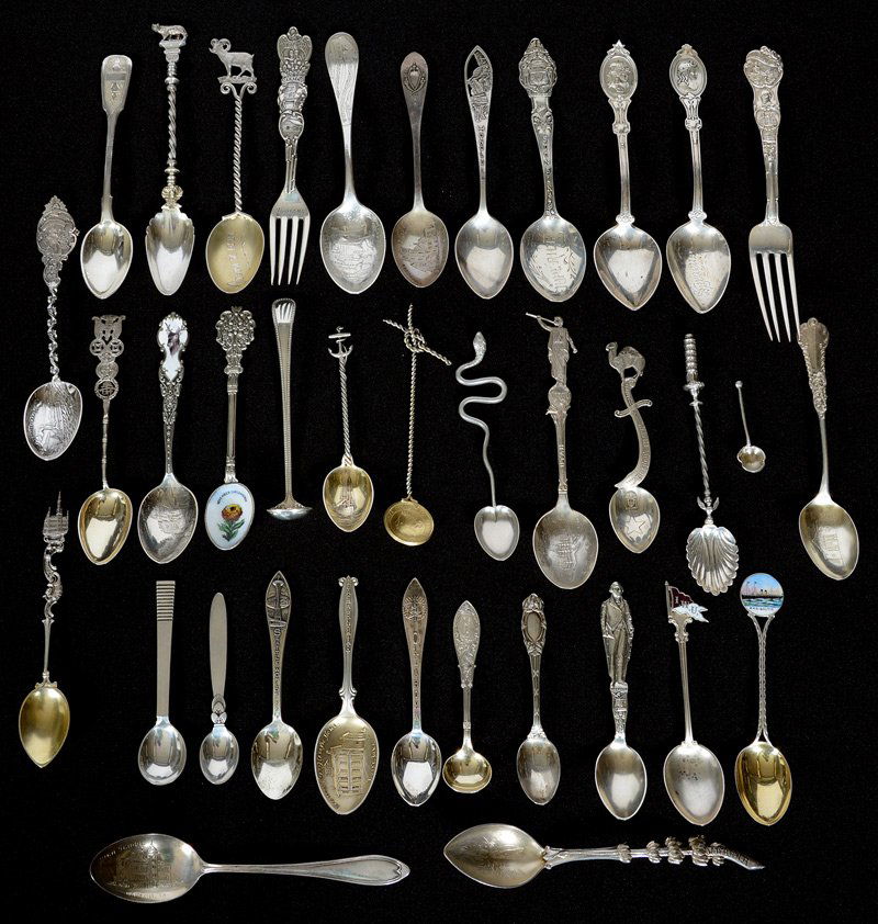 (36) STERLING SILVER SOUVENIR SPOONS (1 of 5)