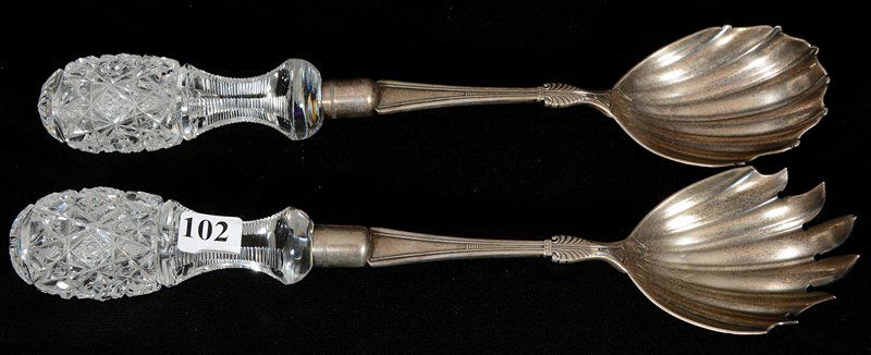 SALAD FORK AND SPOON - 12" - ABCG (1 of 4)