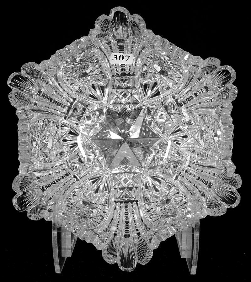 SIX-SIDED FLARED BOWL - 3 3/4" X 9 1/4" - ABCG (1 of 3)