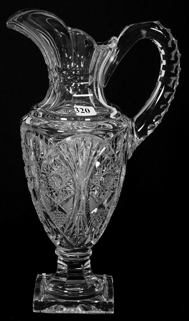 RARE PEDESTAL PITCHER - 12 3/4" - ABCG (1 of 5)