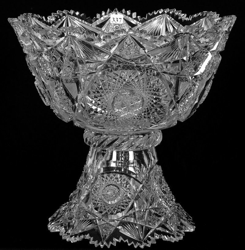 TWO PART PUNCH BOWL - 13 1/2" X 14 1/2" - ABCG (1 of 4)