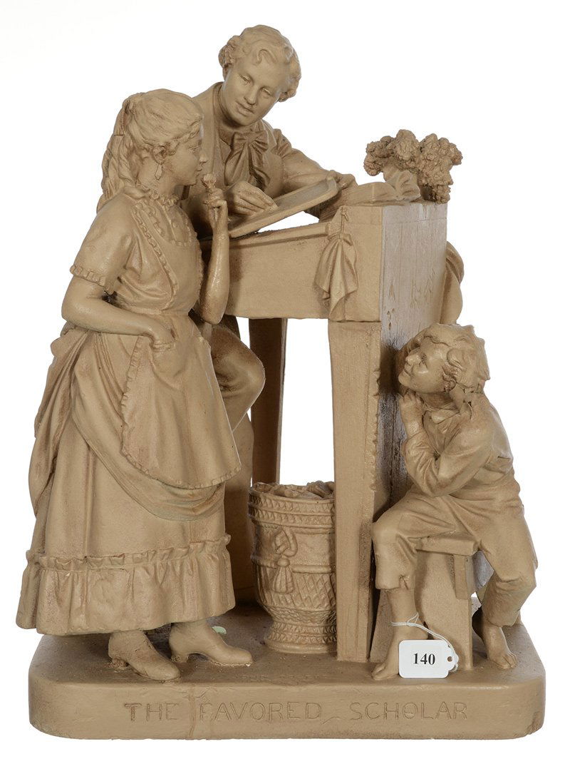 JOHN ROGERS GROUP TITLED "THE FAVORED SCHOLAR" (1 of 6)