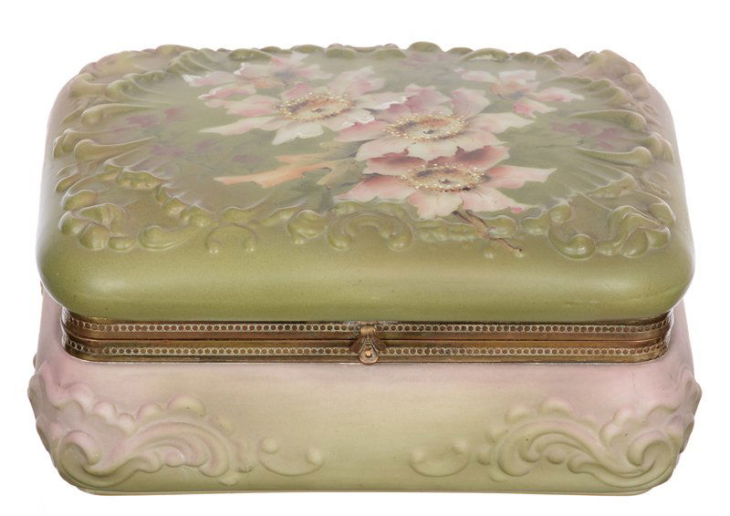 4 3/4" X 9 1/2" X 7 1/2" MARKED NAKARA HINGED (1 of 5)