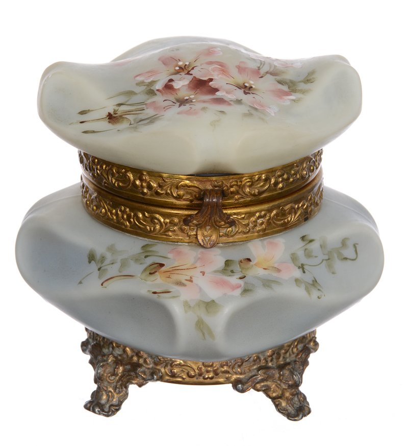 4" X 4" MARKED NAKARA BISHOP'S HAT MOLD HINGED JEWEL (1 of 4)