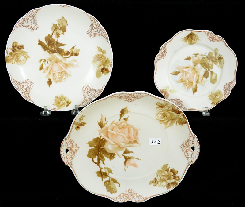 (3) OLD IVORY PLATES (1 of 2)