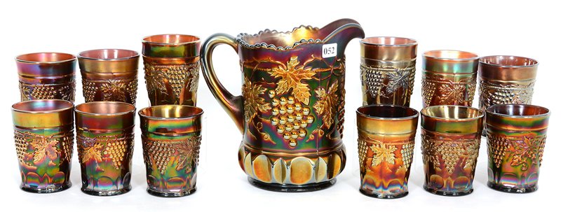 THIRTEEN PIECE NORTHWOOD GRAPE & CABLE AMETHYST WATER (1 of 2)