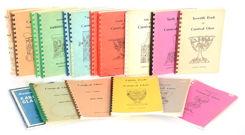 CARNIVAL GLASS BOOKS (1 THRU 10) BY MARION T. HARTUNG, (1 of 5)