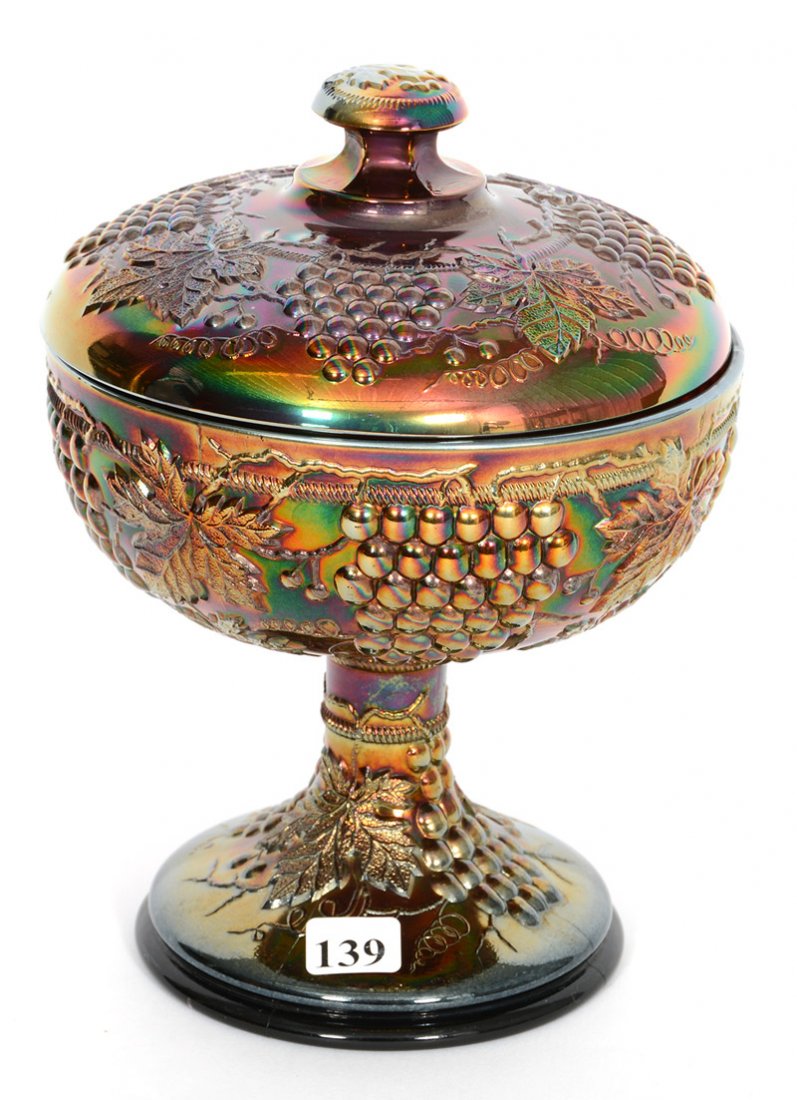 8 1/2" X 6 1/2" NORTHWOOD GRAPE AND CABLE AMETHYST (1 of 3)