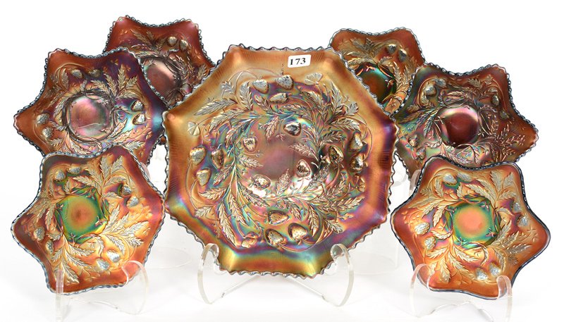 NORTHWOOD STRAWBERRY AMETHYST RUFFLED BERRY SET (1 of 3)