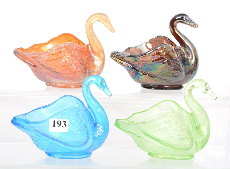 (4) FIGURAL SWAN MASTER SALTS (1 of 3)