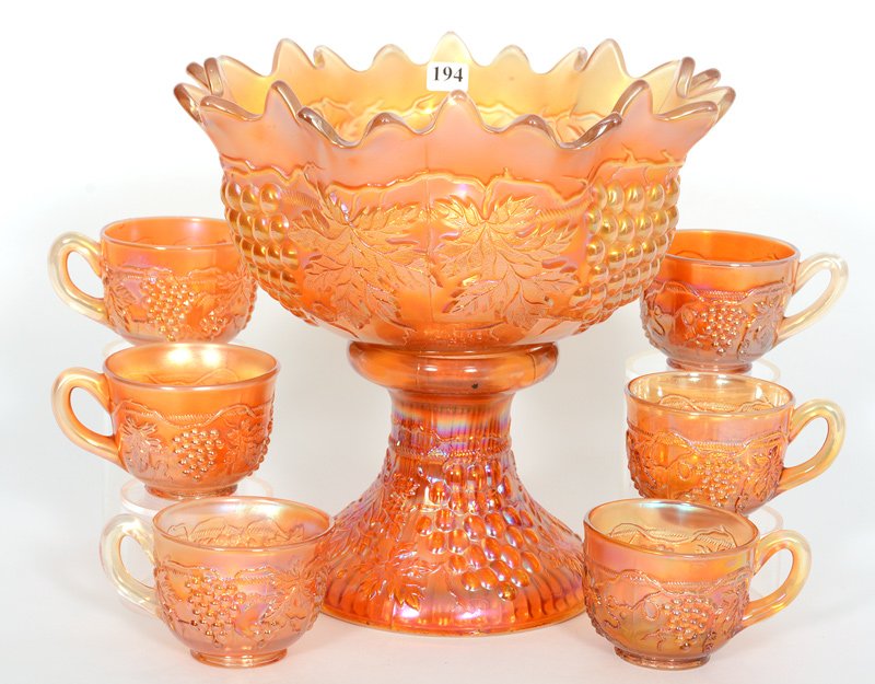 10 3/4" X 11" NORTHWOOD GRAPE AND CABLE MARIGOLD (1 of 5)