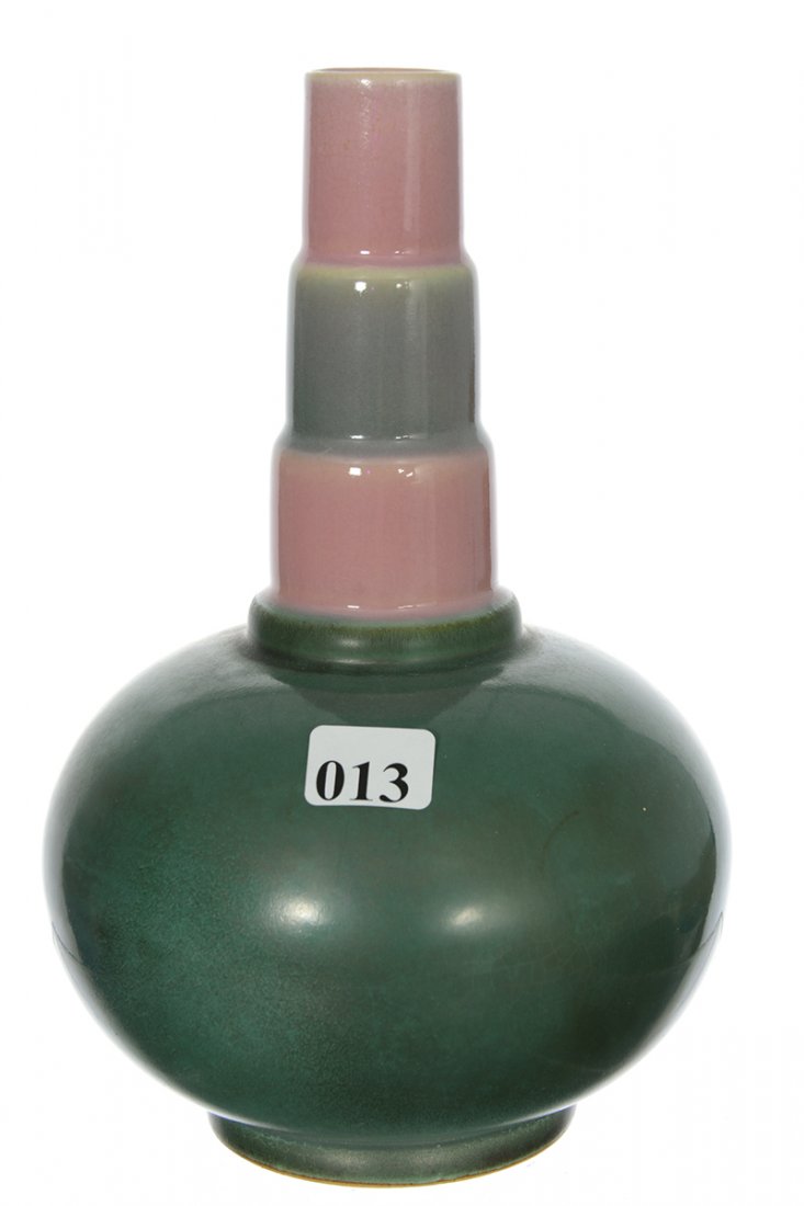 ROSEVILLE ART POTTERY 8" BOTTLE SHAPE (1 of 3)