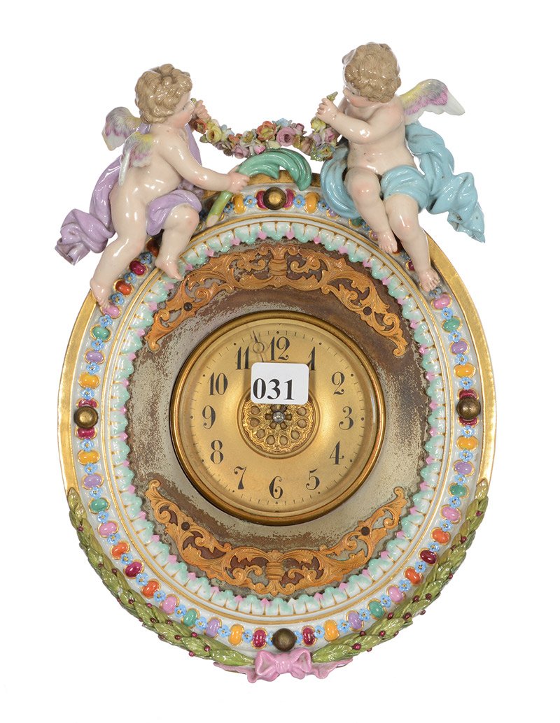 RARE 9 3/4" X 6 3/4" MARKED MEISSEN (BLUE CROSSED (1 of 6)