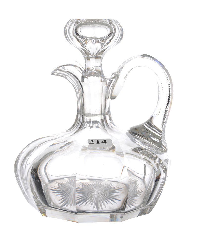 7 1/4" X 6" AMERICAN BRILLIANT CUT GLASS SHIP'S (1 of 3)