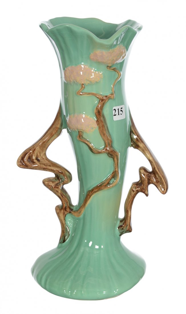 ROSEVILLE ART POTTERY #584-12" TWO HANDLED VASE (1 of 2)