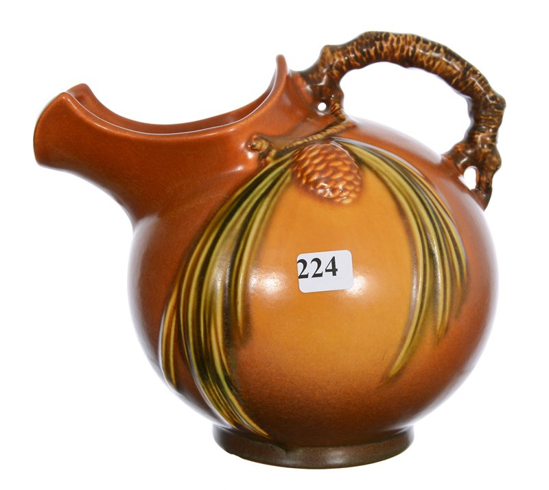 ROSEVILLE ART POTTERY #1321 8" ICE LIP PITCHER (1 of 3)