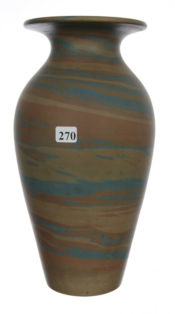 12" MARKED NILOAK ART POTTERY VASE (1 of 3)
