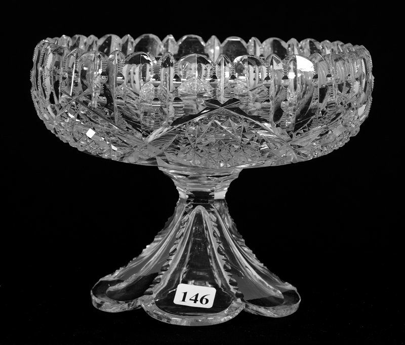 COMPOTE - 6" X 7 3/4" - ABCG - SIGNED EGGINTON DRYDEN (1 of 3)