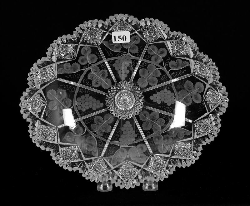 OVAL TRAY - 10" X 8 1/2" - ABCG - SIGNED SINCLAIRE (1 of 3)