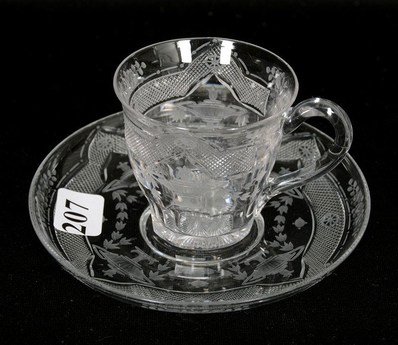 DEMITASSE CUP AND SAUCER - 2 1/2" X 4 1/2" - ABCG - (1 of 3)
