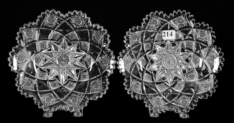 (2) PLATES - 7" - ABCG - SIGNED HAWKES ALPINE PATTERN (1 of 3)